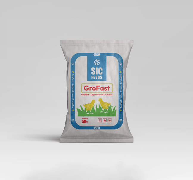 SIC FEEDS GroFast Layer Grower Crumbles 50kg Pack